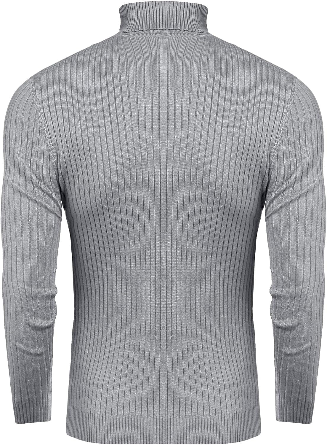 Mens Slim Fit Turtleneck Sweater Cable Knit Thermal Pullover Sweater